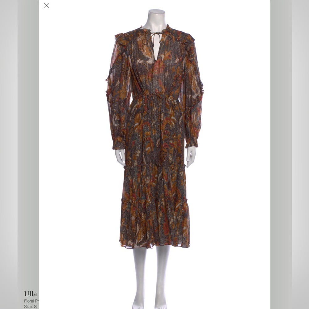 Never worn Ulla Johnson printed dress size 4